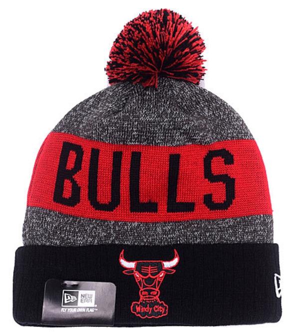 Шапка New Era Bulls Red & Black Knit Hat