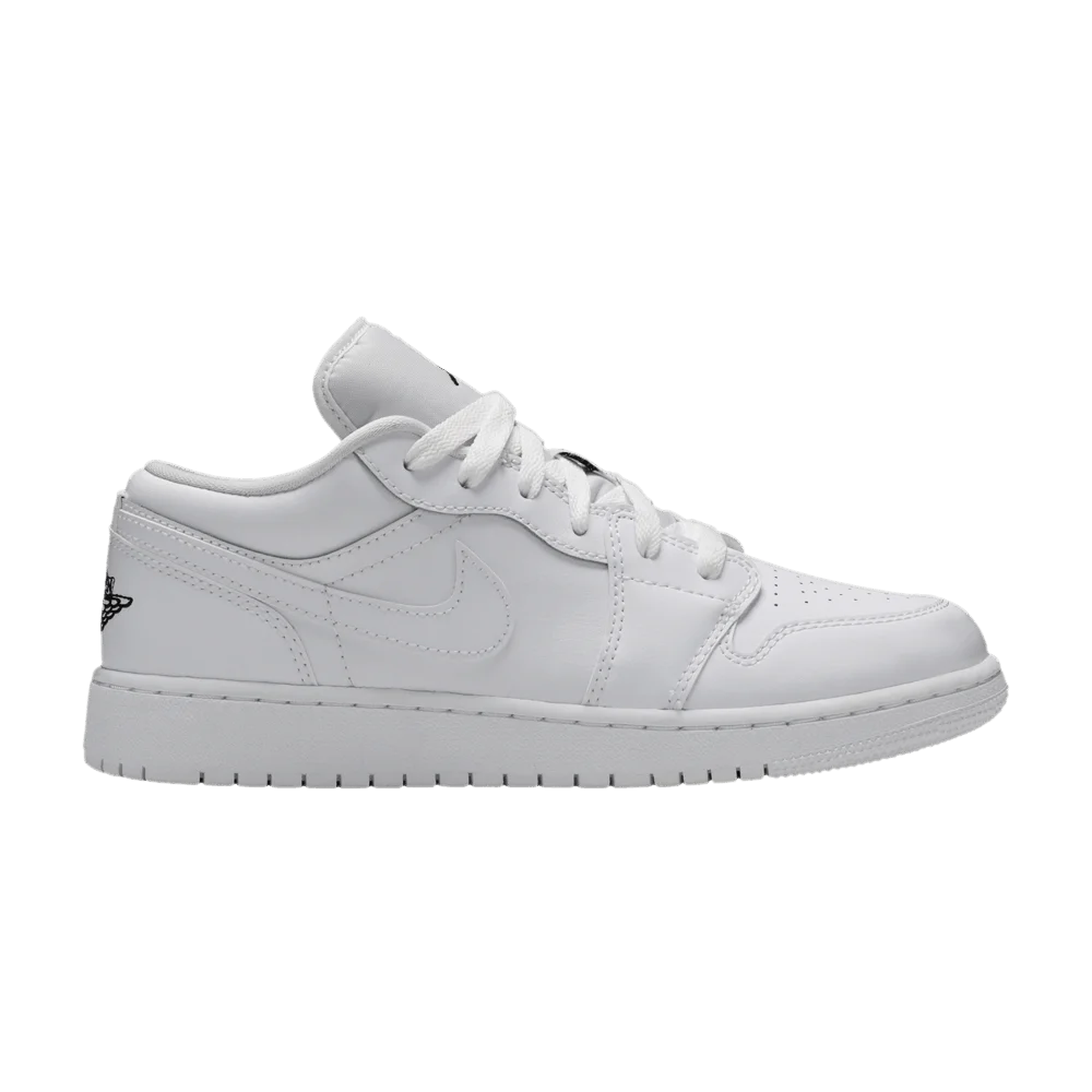 Krossovki-Air-Jordan-1-Low-GS-White-Black