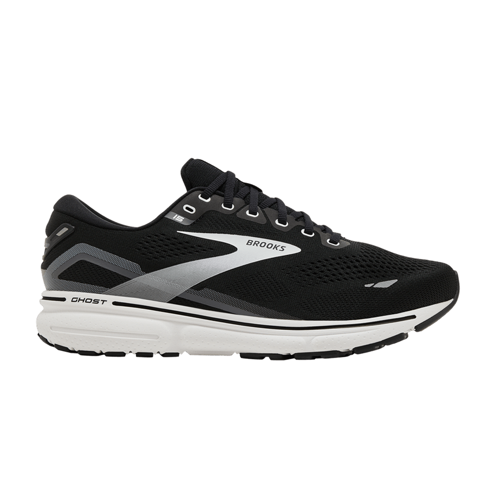 Кроссовки Brooks Ghost 15 2E Wide 'Black Blackened Pearl'