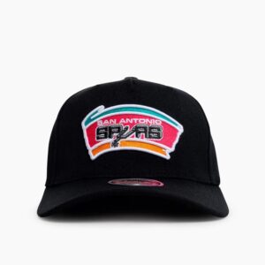 Mitchell-Ness-San-Antonio-Spurs-Retro-Classic-Logo-Stretch-NBA-Snapback-Hat-1-300x300