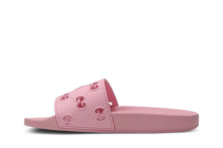 Кроссовки Gucci Wmns GG Slide Rubber 'Pink'