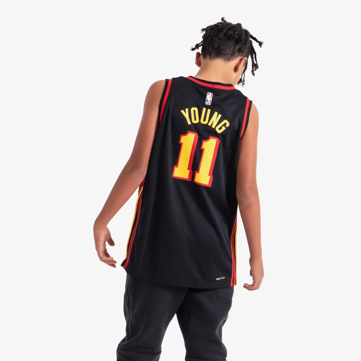 2022-23-Atlanta-Hawks-Trae-Young-11-Youth-Swingman-Statement-Edition-Black-Jersey-2