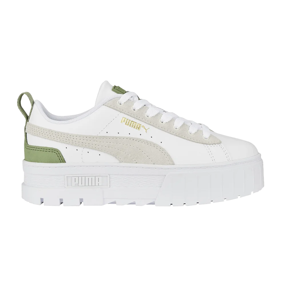 Krossovki-Puma-Wmns-Mayze-Gentle-White-Dusty-Green