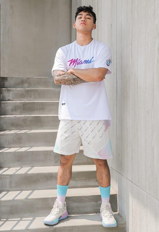 Футболка Ehot Miami Neon Gradient White T-Shirt
