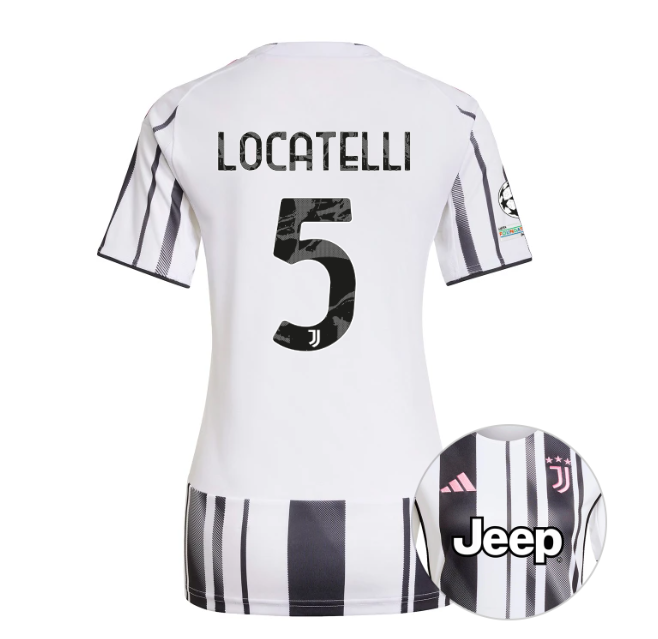 Женское футбольное джерси JUVENTUS home jersey 25/26 LOCATELLI 5