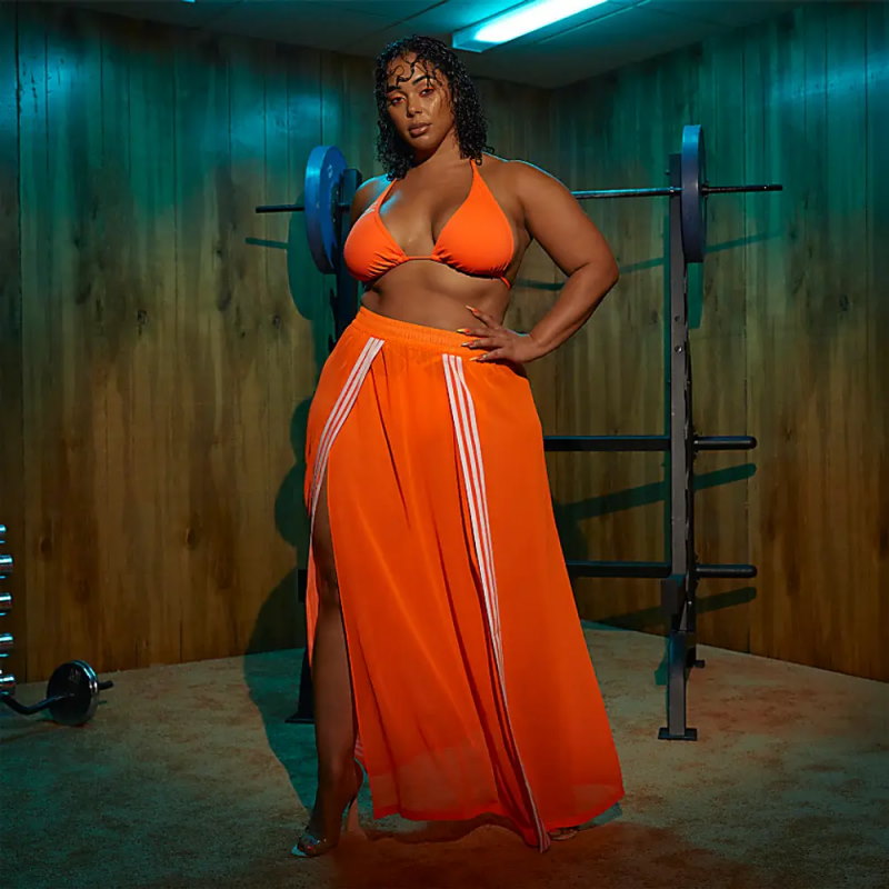 Юбка adidas Ivy Park Swim Cover-Up Skirt (Plus Size) Solar Orange
