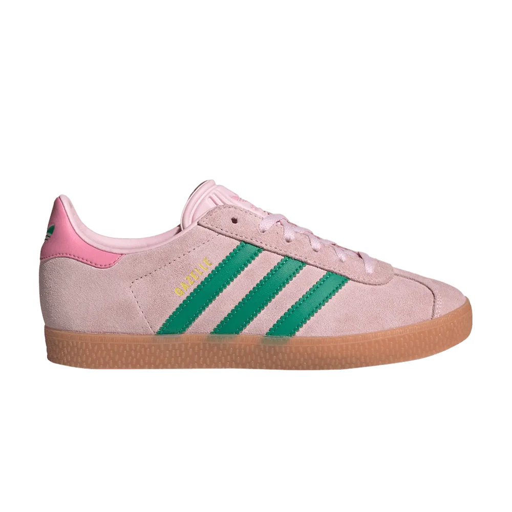 Krossovki-adidas-Gazelle-J-Clear-Pink-Court-Green