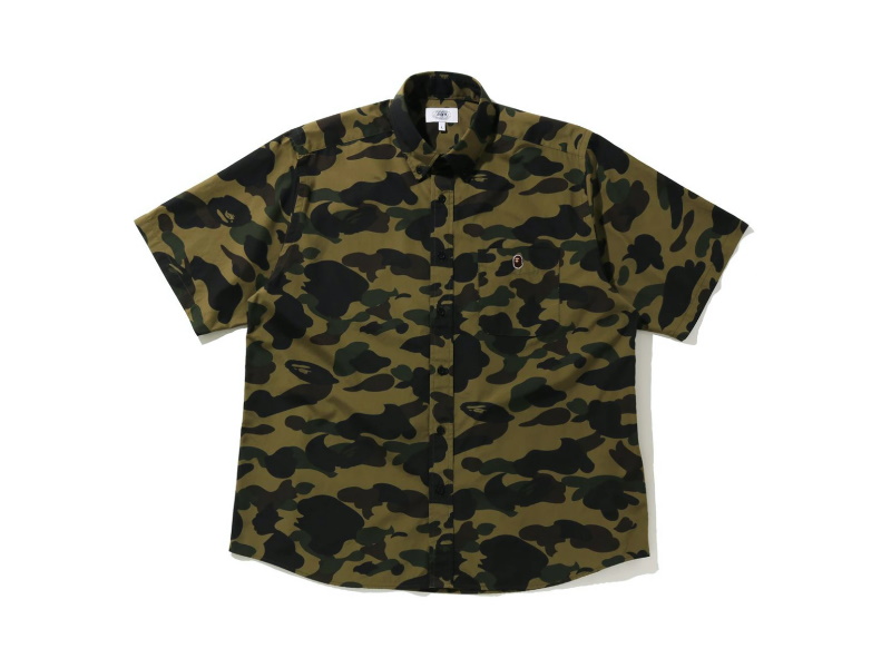 Рубашка BAPE 1st Camo Relaxed Short Sleeve Shirt Green