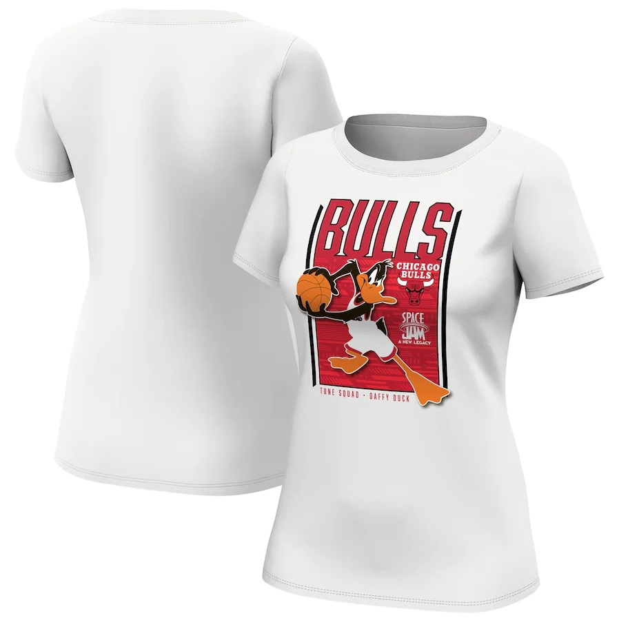 Футболка Chicago Bulls Fanatics Branded Space Jam Tune Squad Daffy Duck T-Shirt – Womens