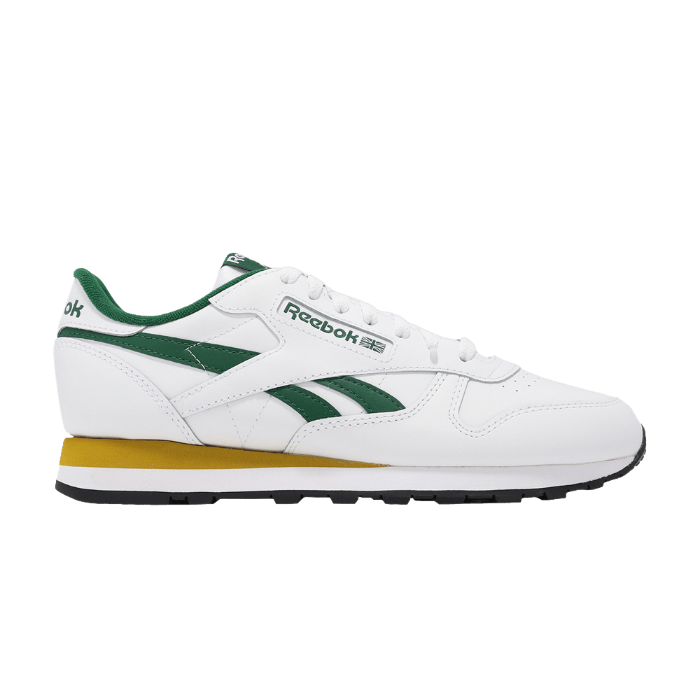 Кроссовки Reebok Classic Leather 'White Dark Green Gold'