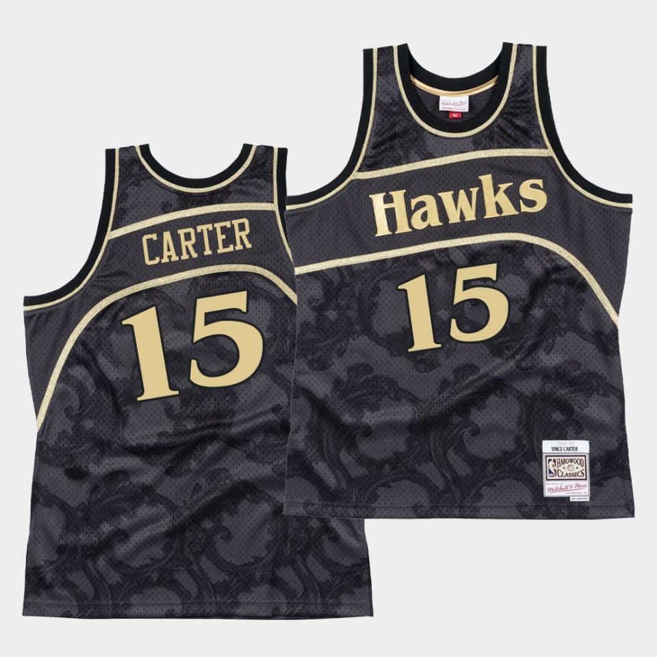 Atlanta-Hawks-15-Vince-Carter-Black-Toile-Hardwood-Classic-Jersey