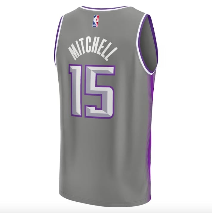 2022-23-Sacramento-Kings-15-Davion-Mitchell-Fast-Break-City-Gray-Jersey-3
