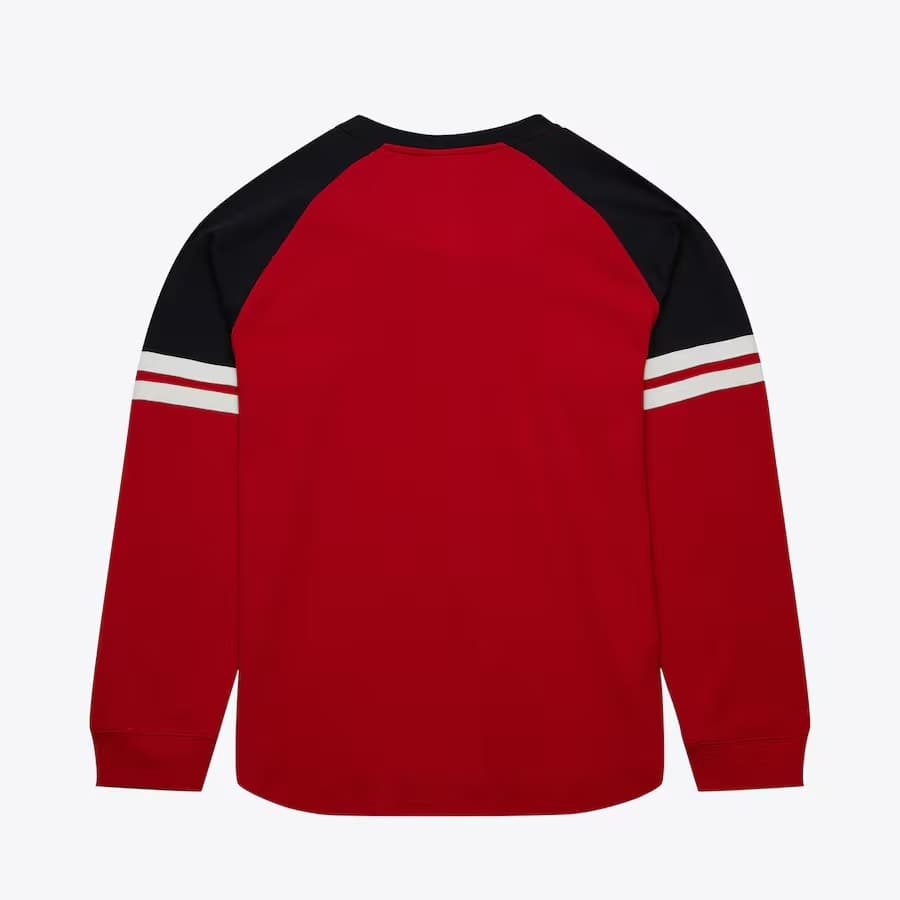 Лонгслив Mitchell & Ness Red New Jersey Devils Thermal Henley Top