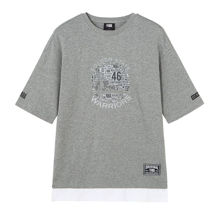 Футболка 2020 NBA Golden State Warriors Black Grey Tee Unisex