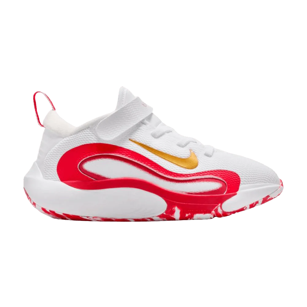 Кроссовки Nike Isofly PS 'White Metallic Gold University Red'