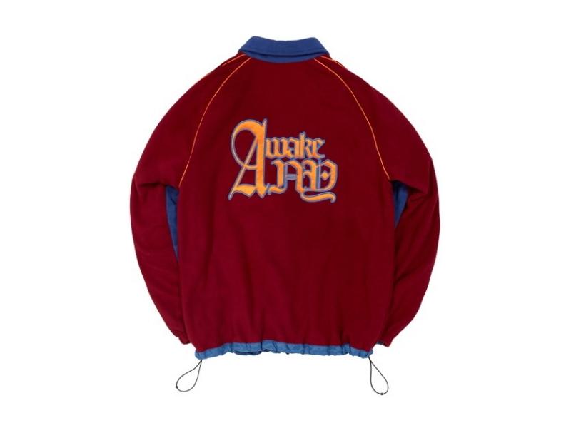 Куртка Awake Baseball Fleece Jacket Burgundy/Blue