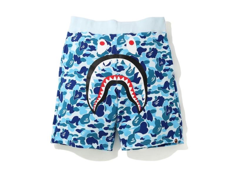 Спортивные шорты BAPE ABC Camo Shark Sweatshorts Blue
