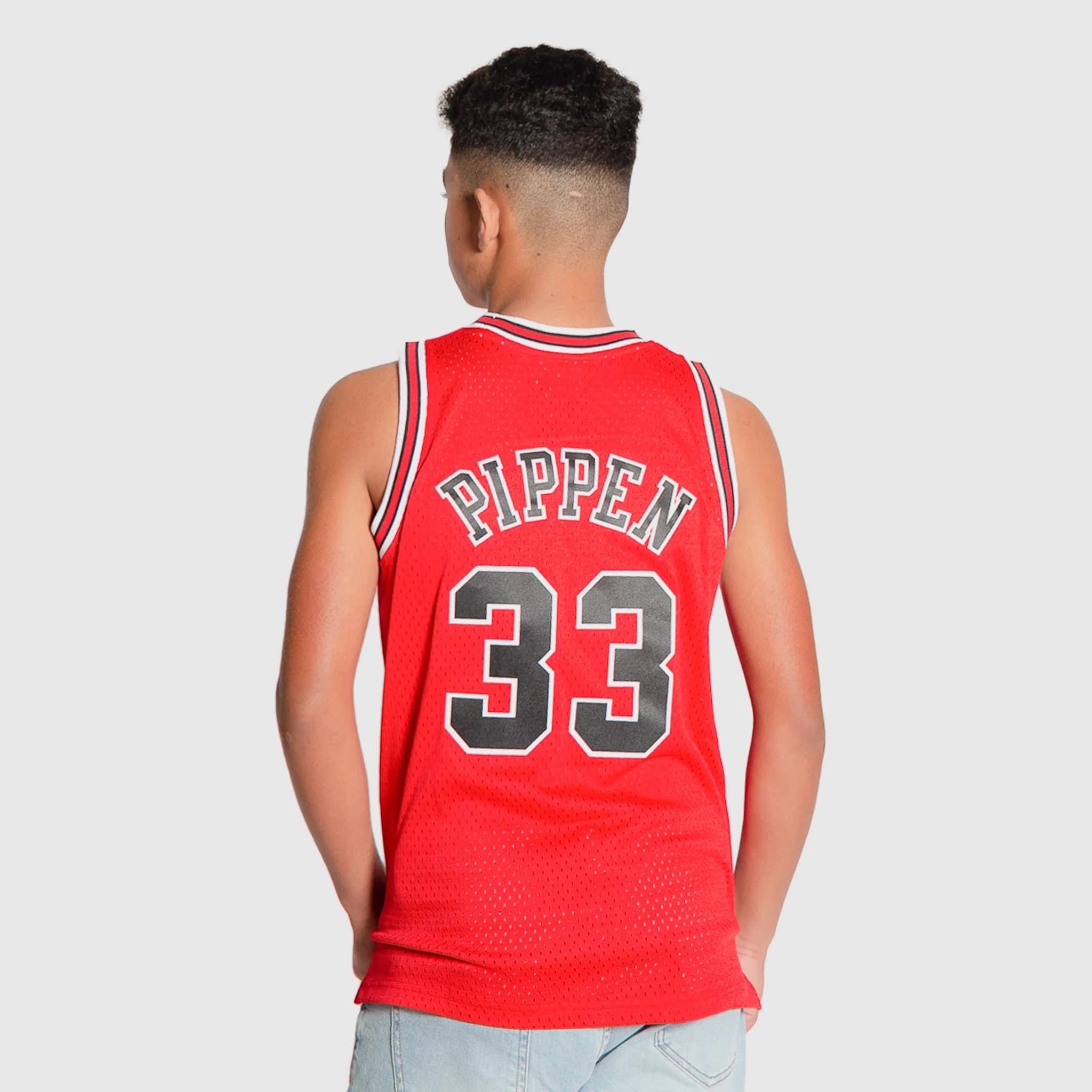 Баскетбольная джерси 1997-98 Chicago Bulls Scottie Pippen #33 Youth Swingman Hardwood Classic Red Jersey