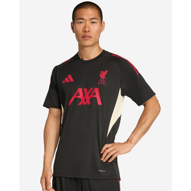 Тренировочное футбольное джерси Liverpool FC adidas Mens 25/26 Domestic Short Sleeve Top Black
