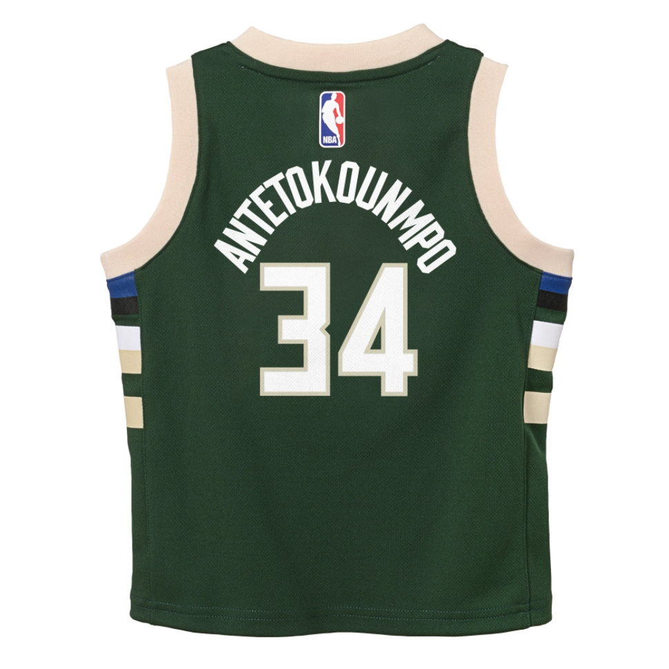 Баскетбольная джерси Nike Giannis Antetokounmpo Milwaukee Bucks 2021 Icon Edition Boys NBA Jersey