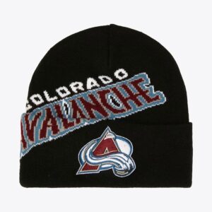 Mitchell-Ness-Black-Colorado-Avalanche-Cricket-Cuffed-Knit-Hat-300x300