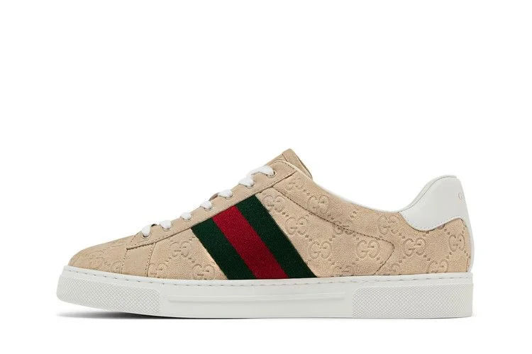 Кроссовки Gucci Ace Sneaker 'GG Oatmeal Suede'