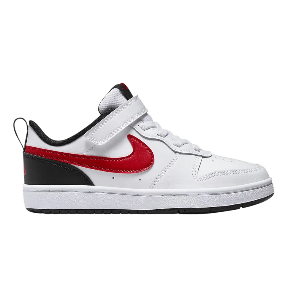 Кроссовки Nike Court Borough Low 2 PS 'White Black Red'