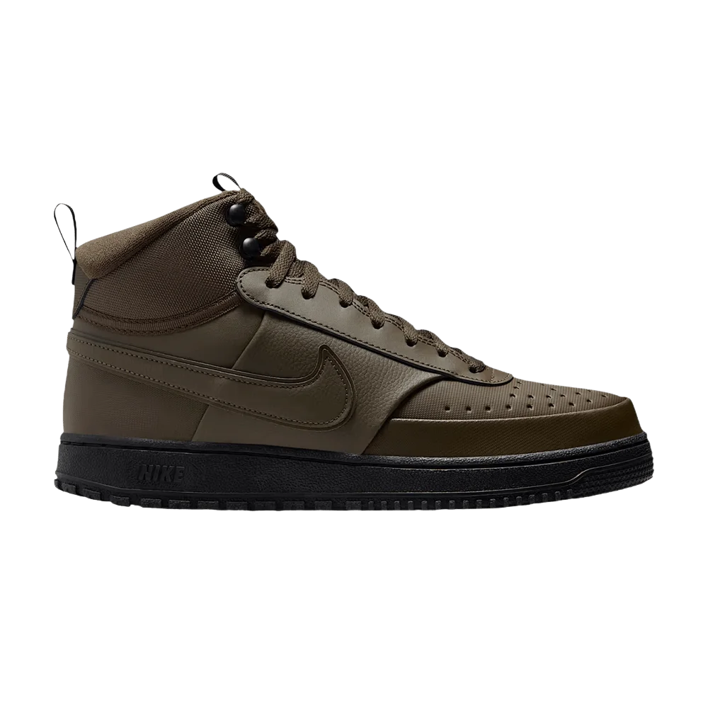 Krossovki-Nike-Court-Vision-Mid-Green-Black