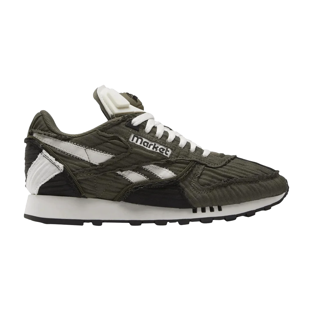 Krossovki-Market-x-Reebok-Classic-Leather-Pump-Army-Green