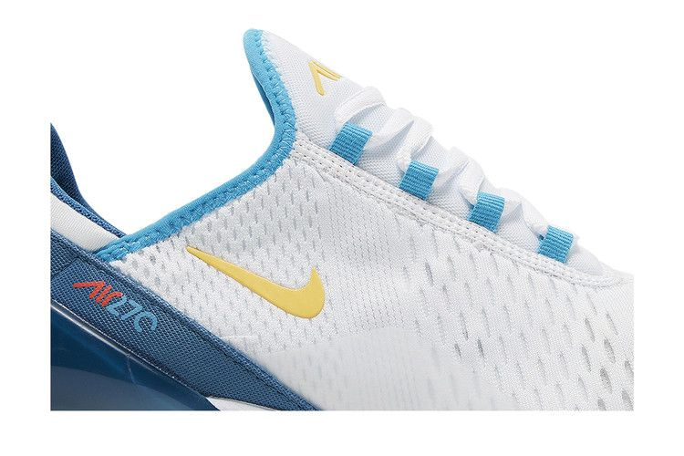 Кроссовки Nike Air Max 270 'White Industrial Blue Citron'