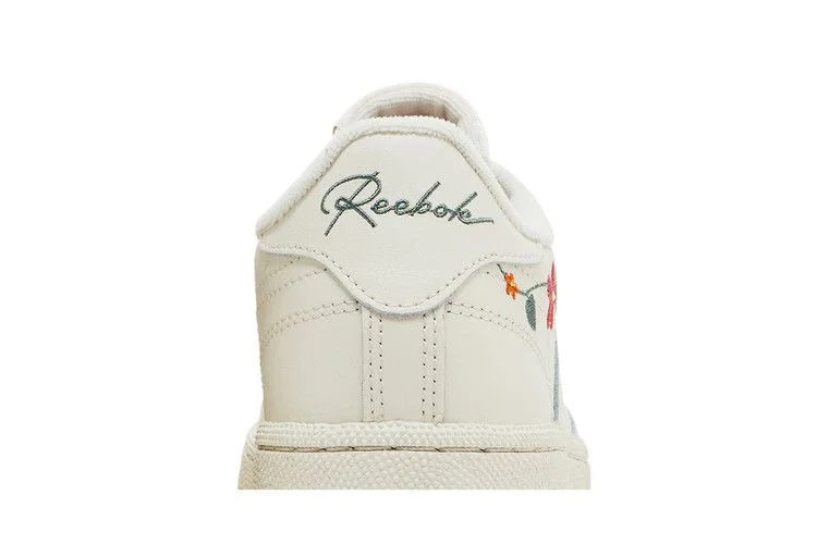 Кроссовки Reebok Wmns Club C 85 'Embroidered Floral - Bone Vintage Green'
