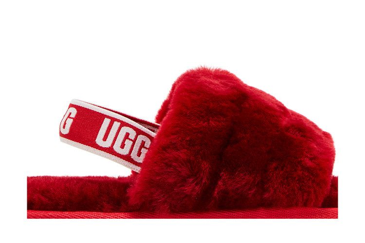 Кроссовки UGG Fluff Yeah Slide Toddler 'Ribbon Red'