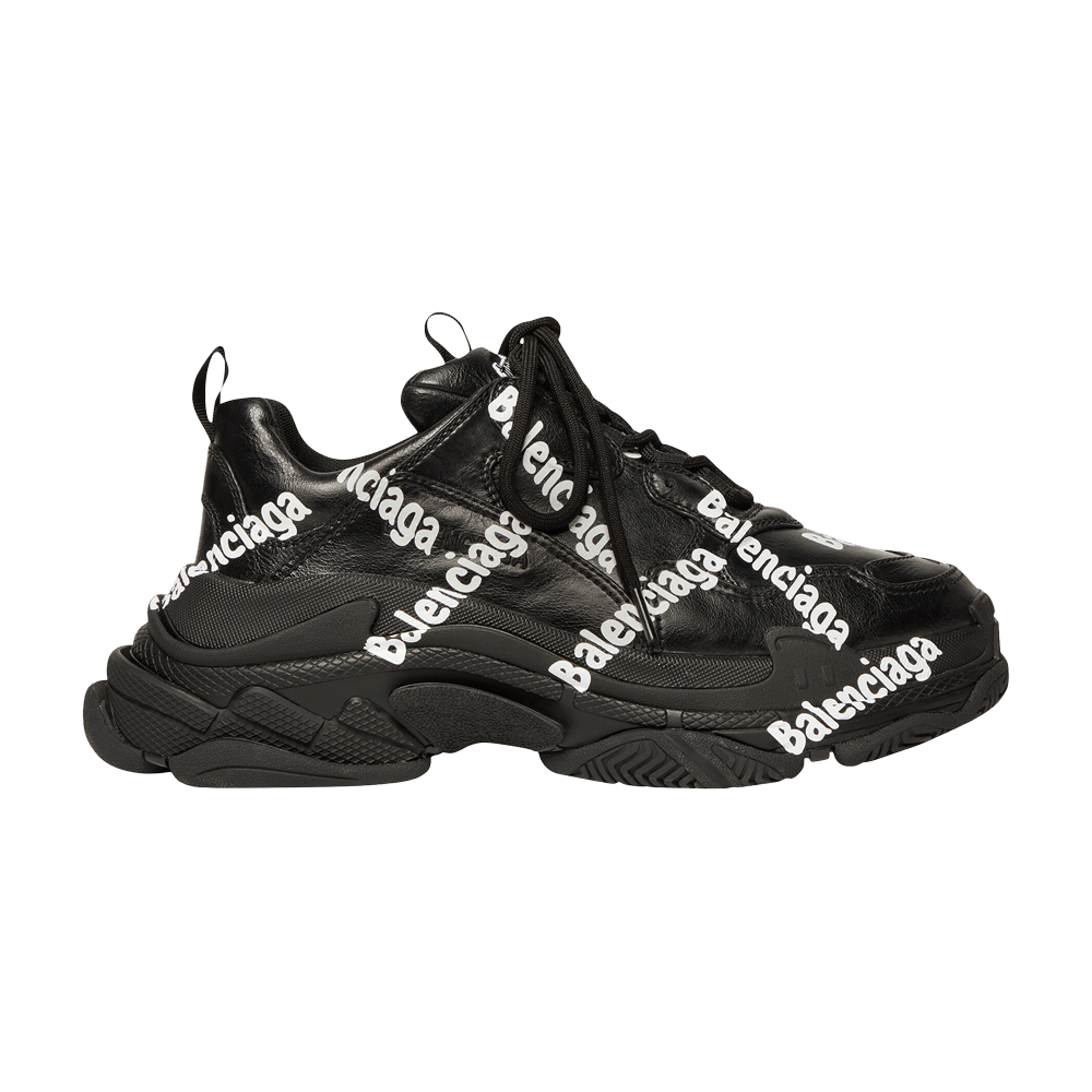 Кроссовки Balenciaga Wmns Triple S 'Logotype - Black'