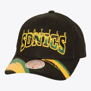 Mitchell-Ness-Black-Seattle-Supersonics-Hardwood-Classics-Brushed-Past-Ya-Pro-Snapback-Hat-300x300