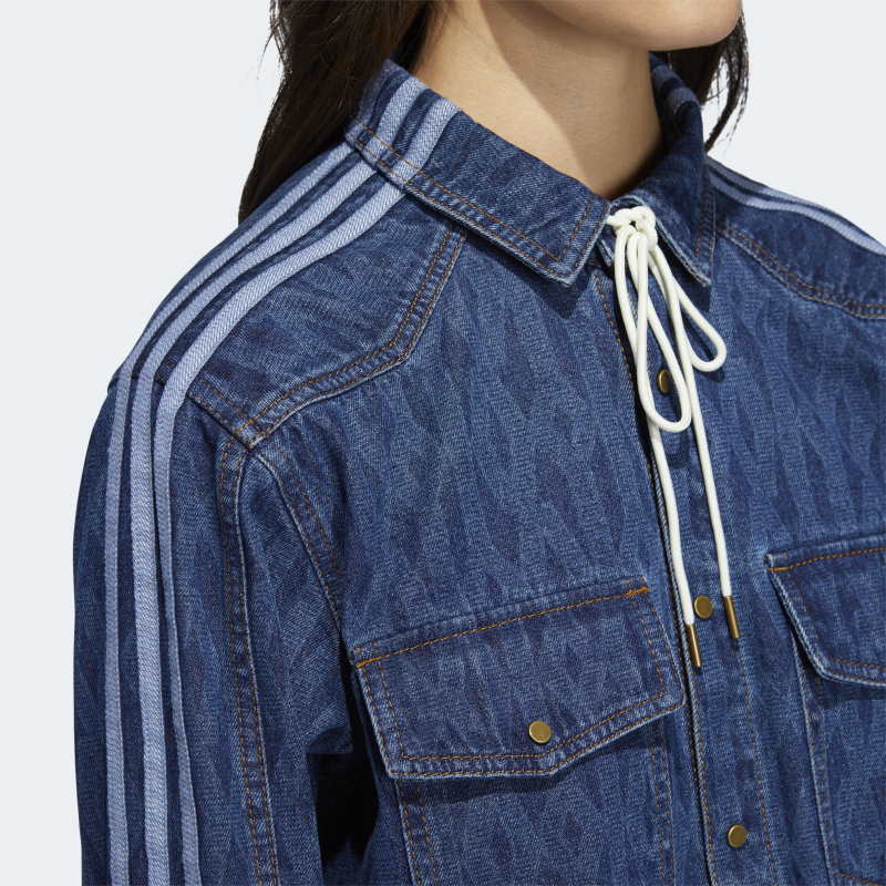 Рубашка adidas Ivy Park Monogram Denim Shirt (All Gender) Dark Denim