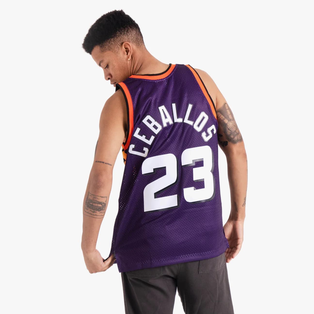 1992-93-Phoenix-Suns-Cedric-Ceballos-23-Swingman-Hardwood-Classics-Purple-Jersey-2
