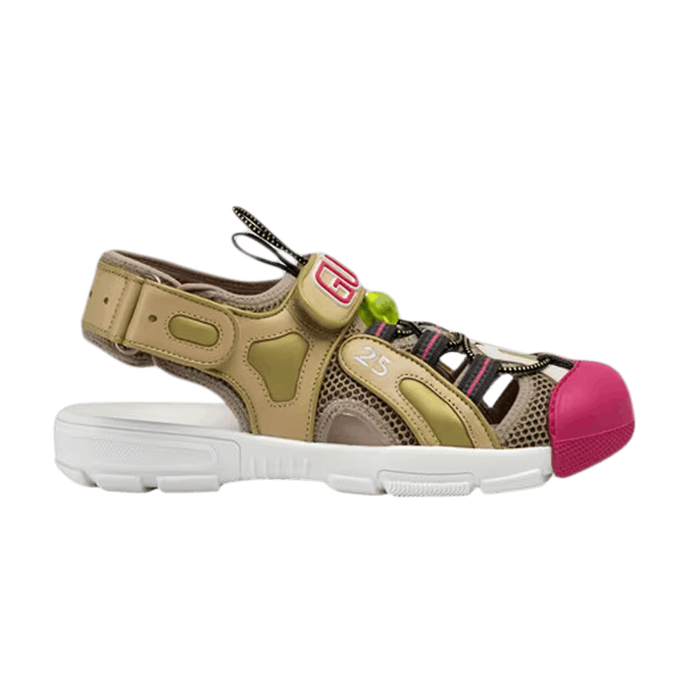 Кроссовки Gucci Wmns Tinsel Sport Sandals 'Crystal Beige'