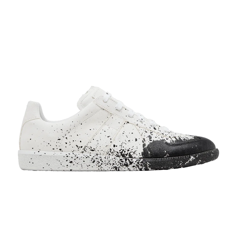Krossovki-Maison-Margiela-Replica-Paint-Splatter-White-Black