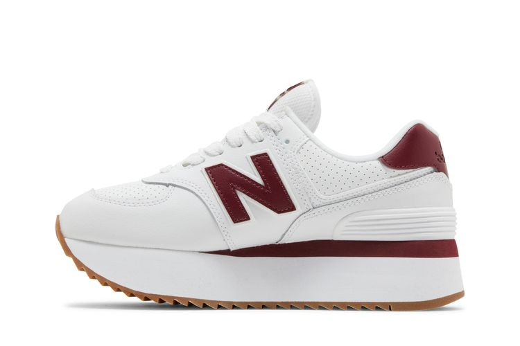 Кроссовки New Balance Wmns 574+ 'White Burgundy'