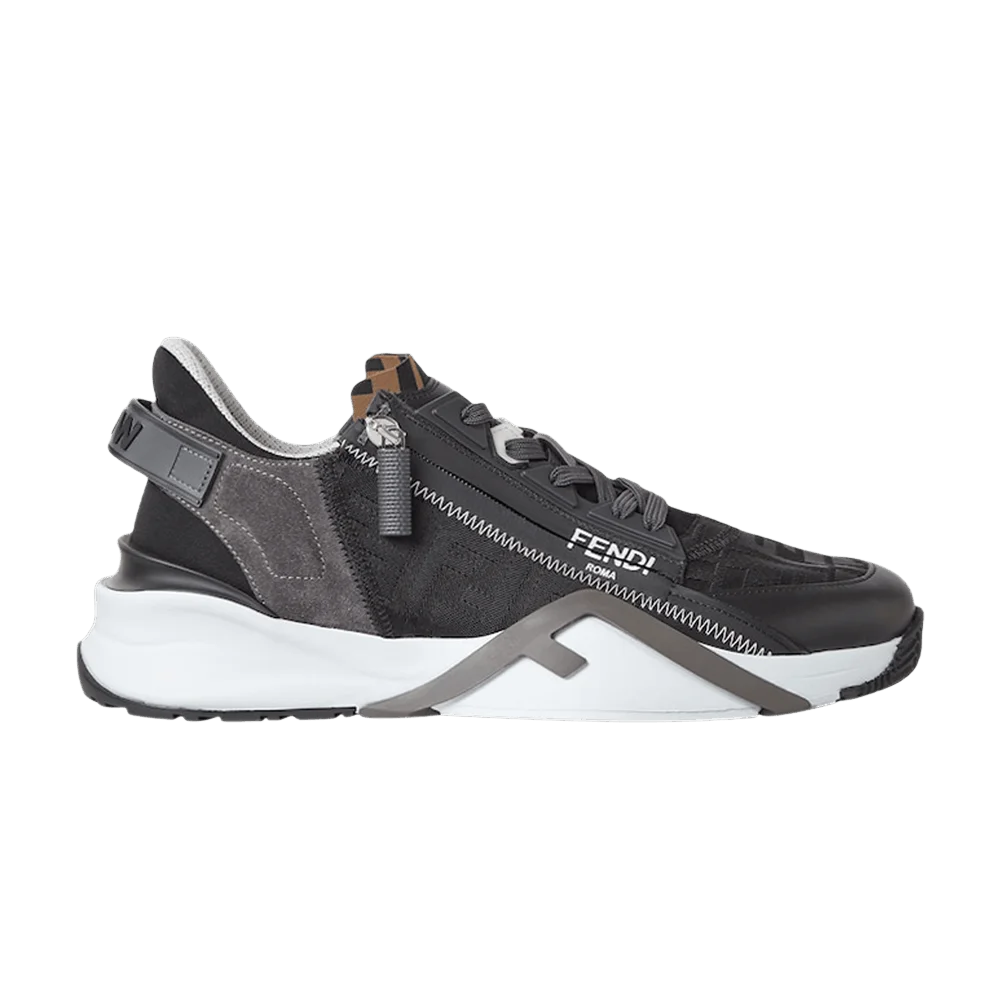 Krossovki-Fendi-Flow-Trainers-Black-Jacquard
