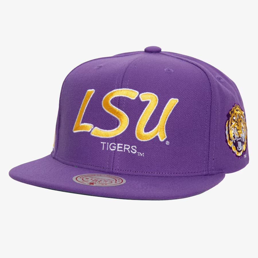 Бейсболка Mitchell & Ness Purple LSU Tigers Just Don Team Snapback Hat