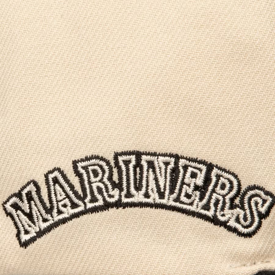Бейсболка Mitchell & Ness Off White Seattle Mariners Cooperstown Collection Snapback Hat