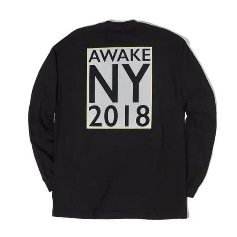 Футболка Awake Man Woman Child L/S Tee Black