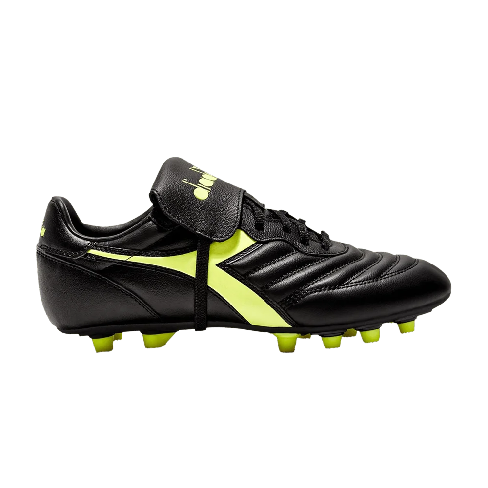Krossovki-Diadora-Brasil-LT-T-MDPU-FG-Black-Fluo-Yellow