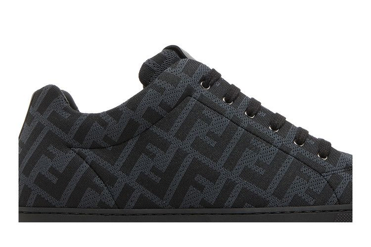 Кроссовки Fendi FF Motif Lace Up Low 'Black'