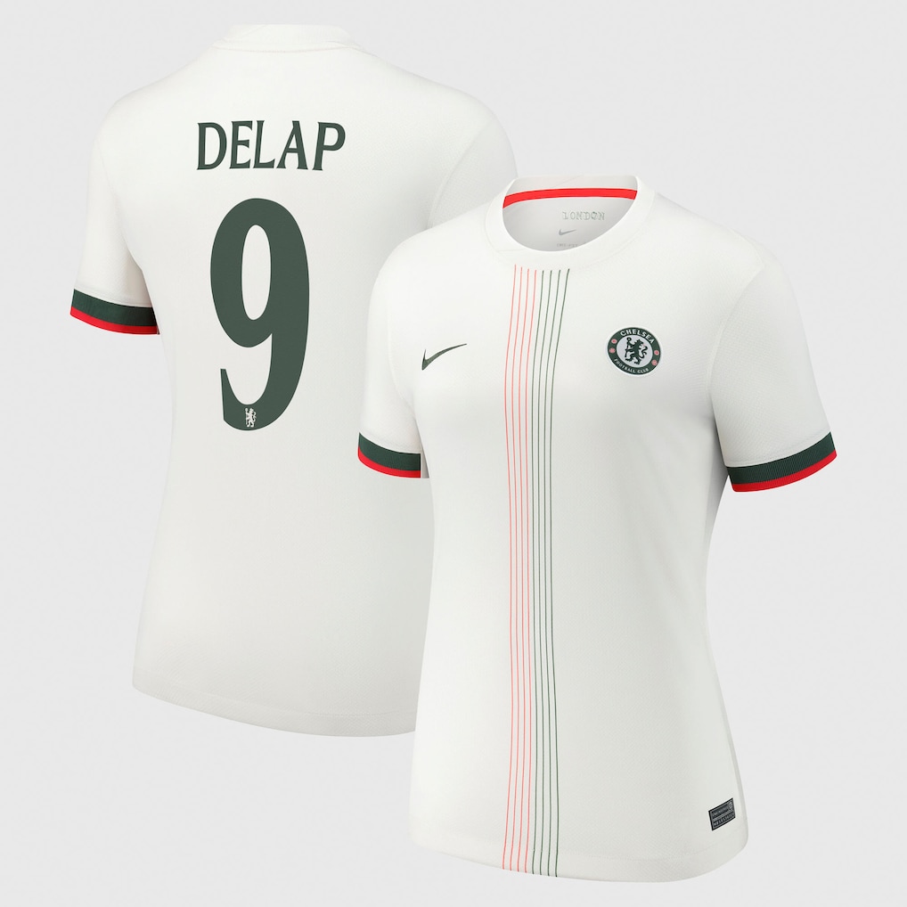 Женское футбольное джерси Chelsea Cup Nike Away Stadium Shirt 2025-26 - Delap 9