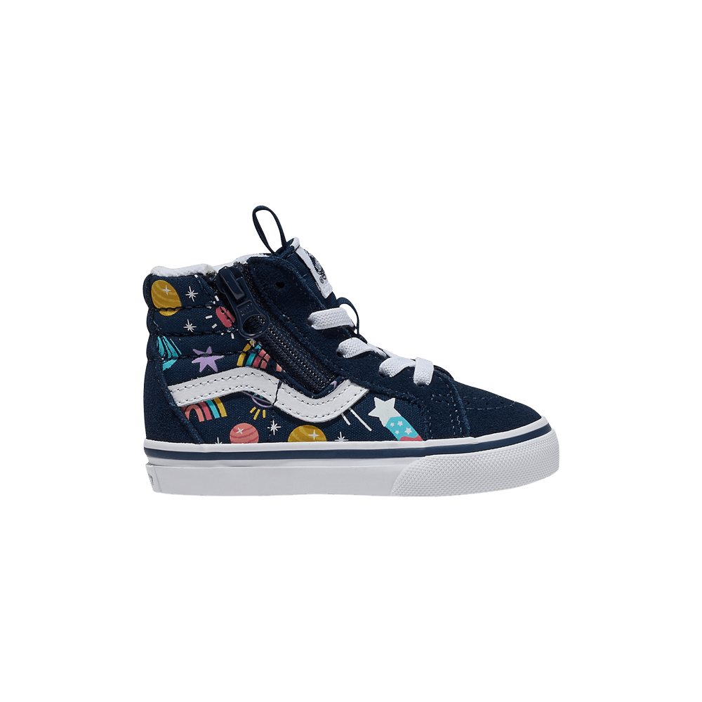 Кроссовки Vans Sk8-Hi Reissue Side Zip Toddler 'Galaxy Navy'