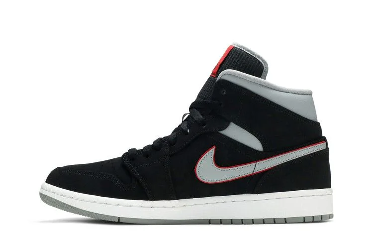 Кроссовки Air Jordan 1 Mid 'Black Grey'