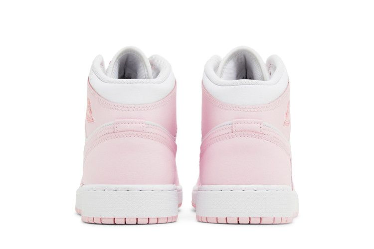 Кроссовки Air Jordan 1 Mid GS 'Pink Foam Fire Red'