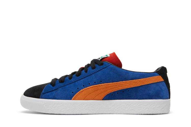 Кроссовки Puma Suede VTG Teams 'Black Burnt Red'